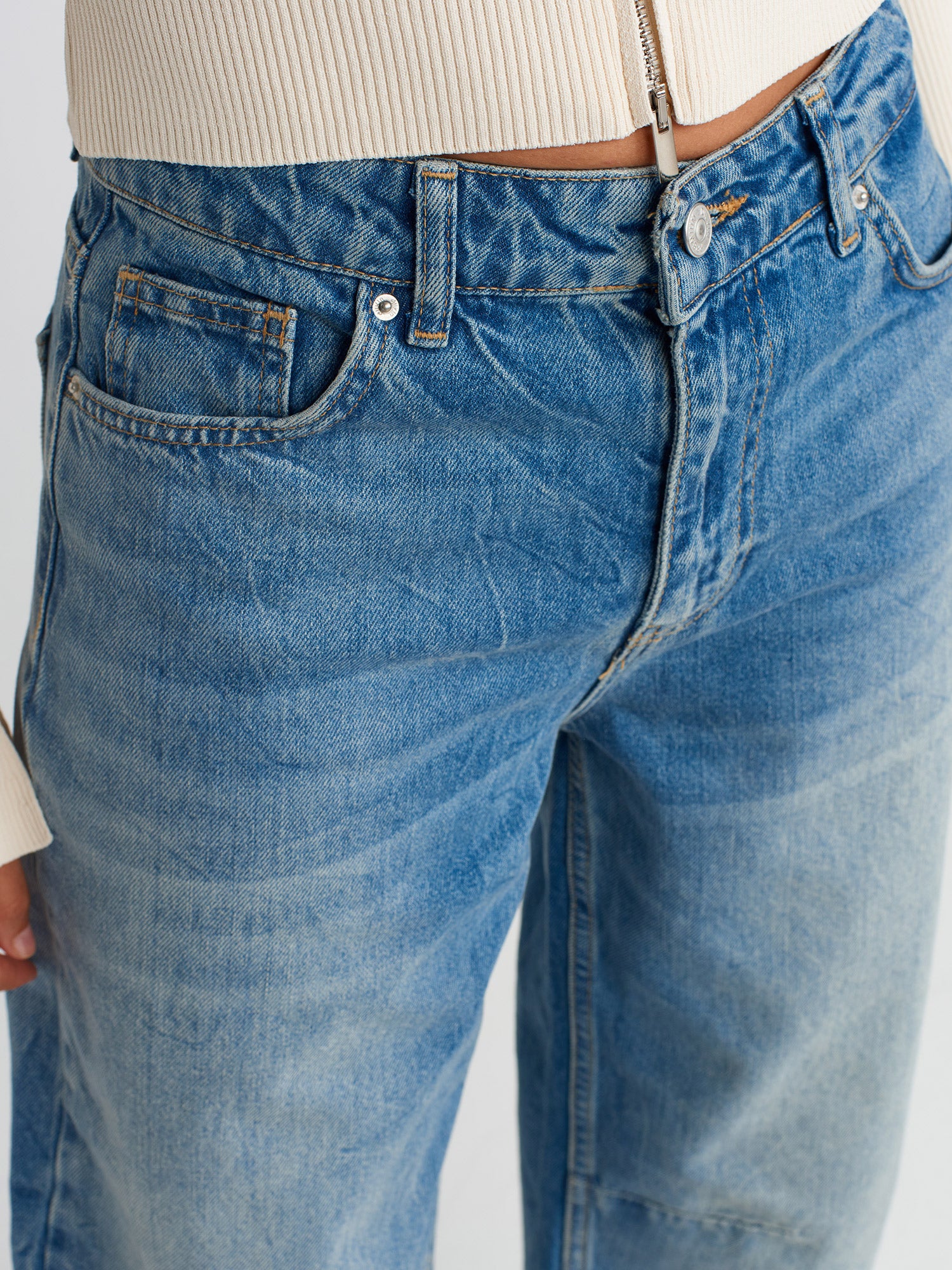 Free Cove High Rise Barrel Jeans