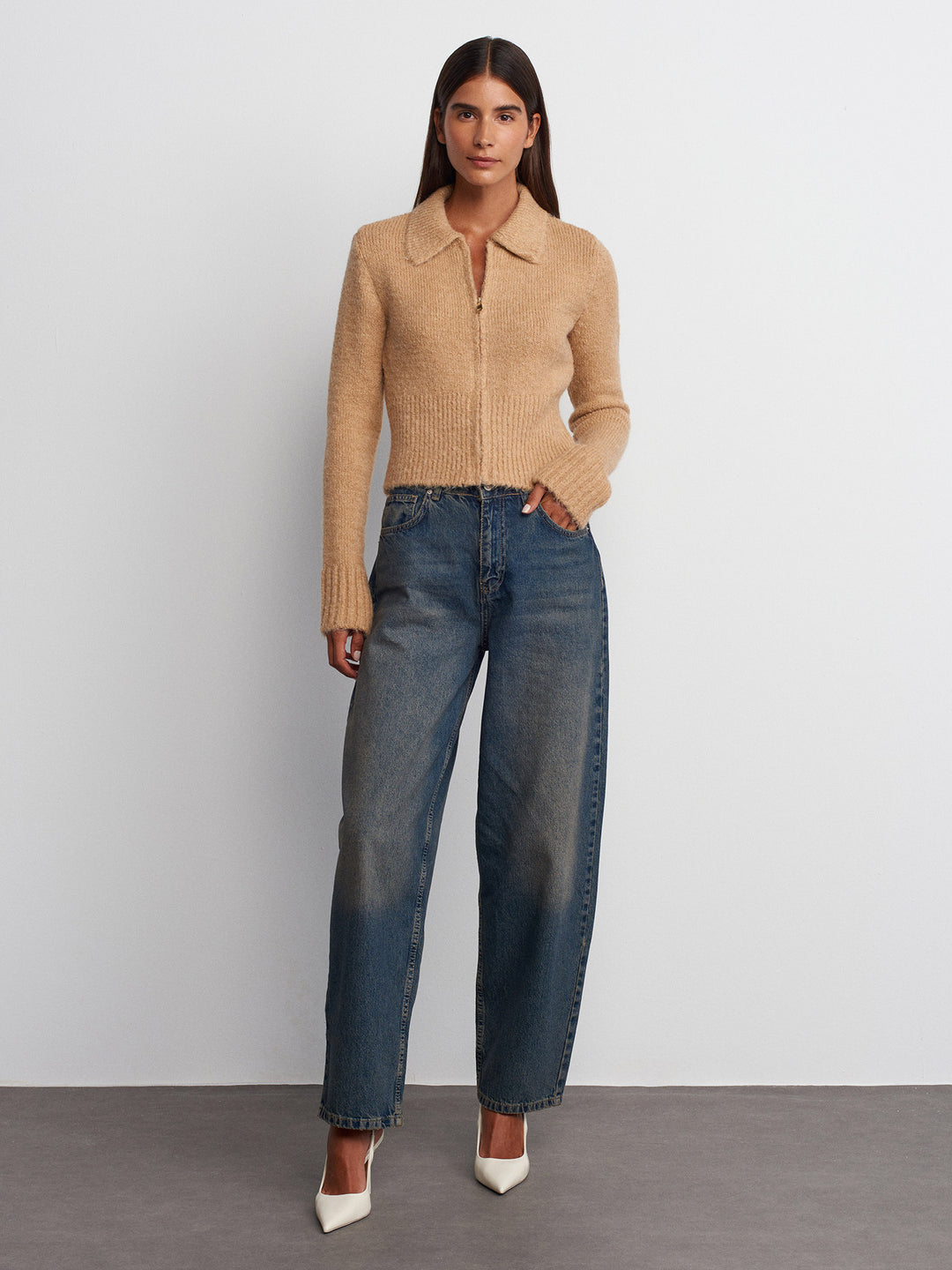 Wild Honey High Rise Barrel Jeans