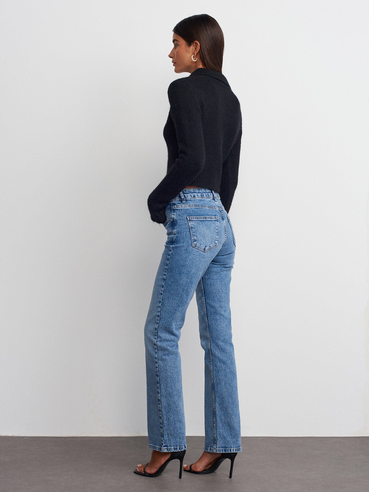 Jemma High Rise Straight Leg Jeans