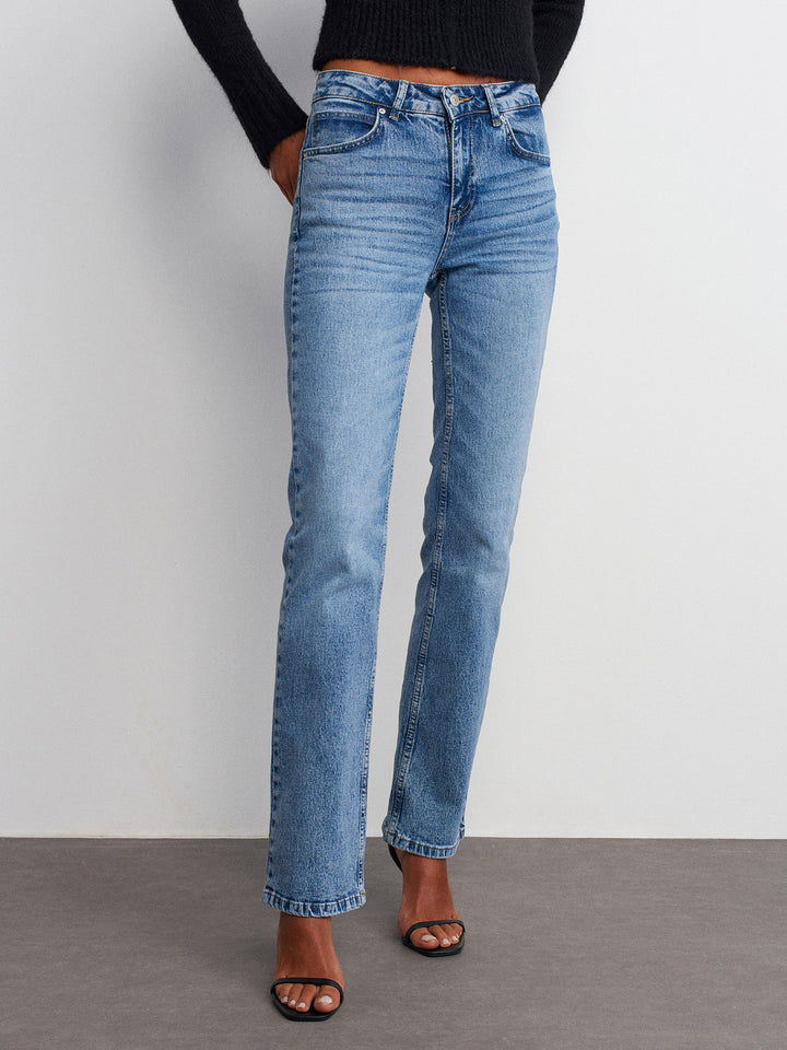 Jemma High Rise Straight Leg Jeans