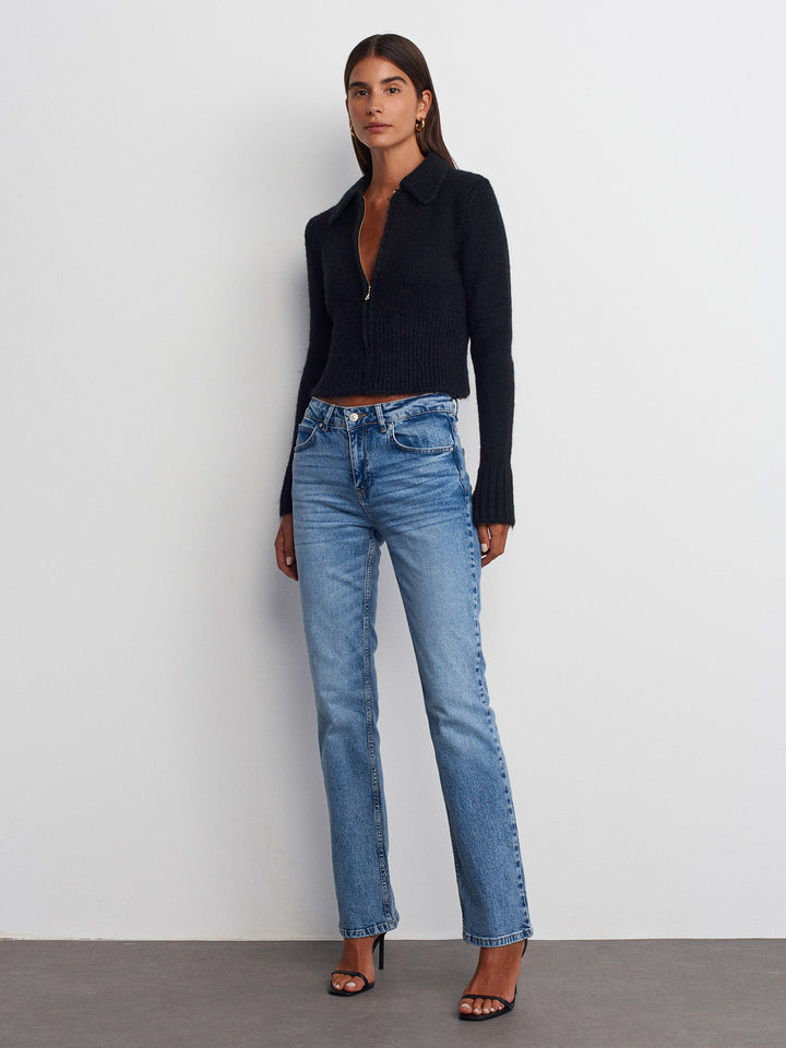 Jemma High Rise Straight Leg Jeans