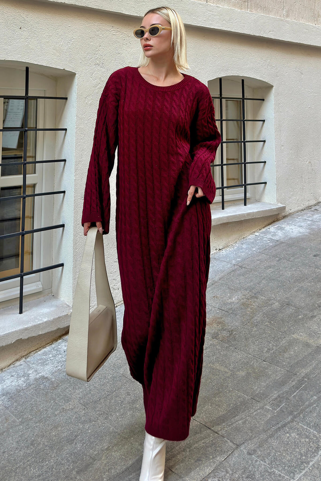 Mollie Chunky Knit Long Dress