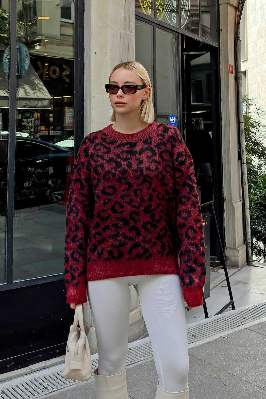 Kik Leopard Knitted Sweater