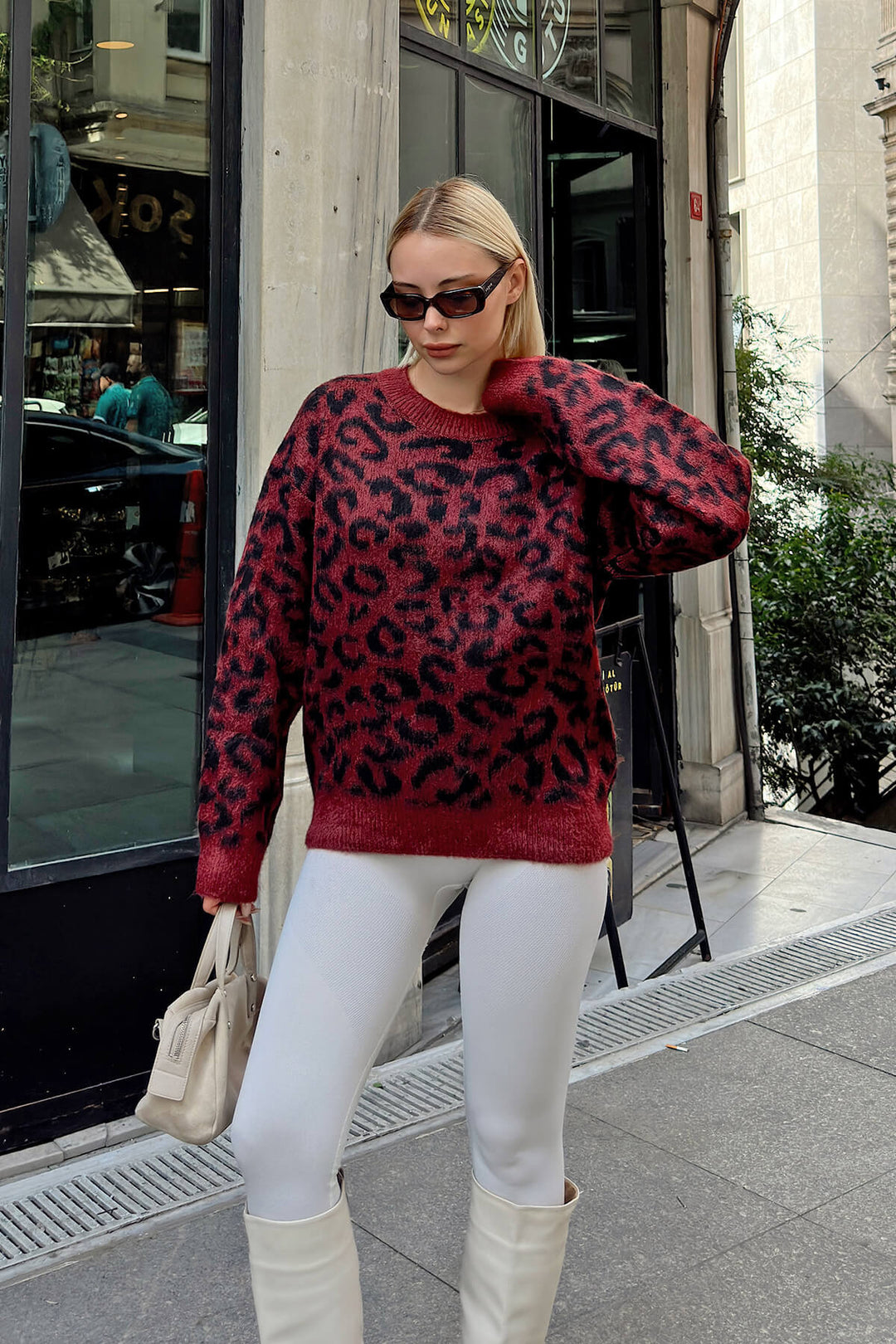 Kik Leopard Knitted Sweater