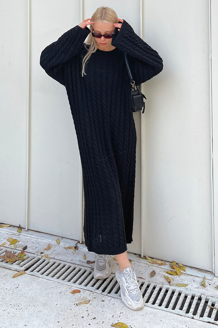 Mollie Chunky Knit Long Dress