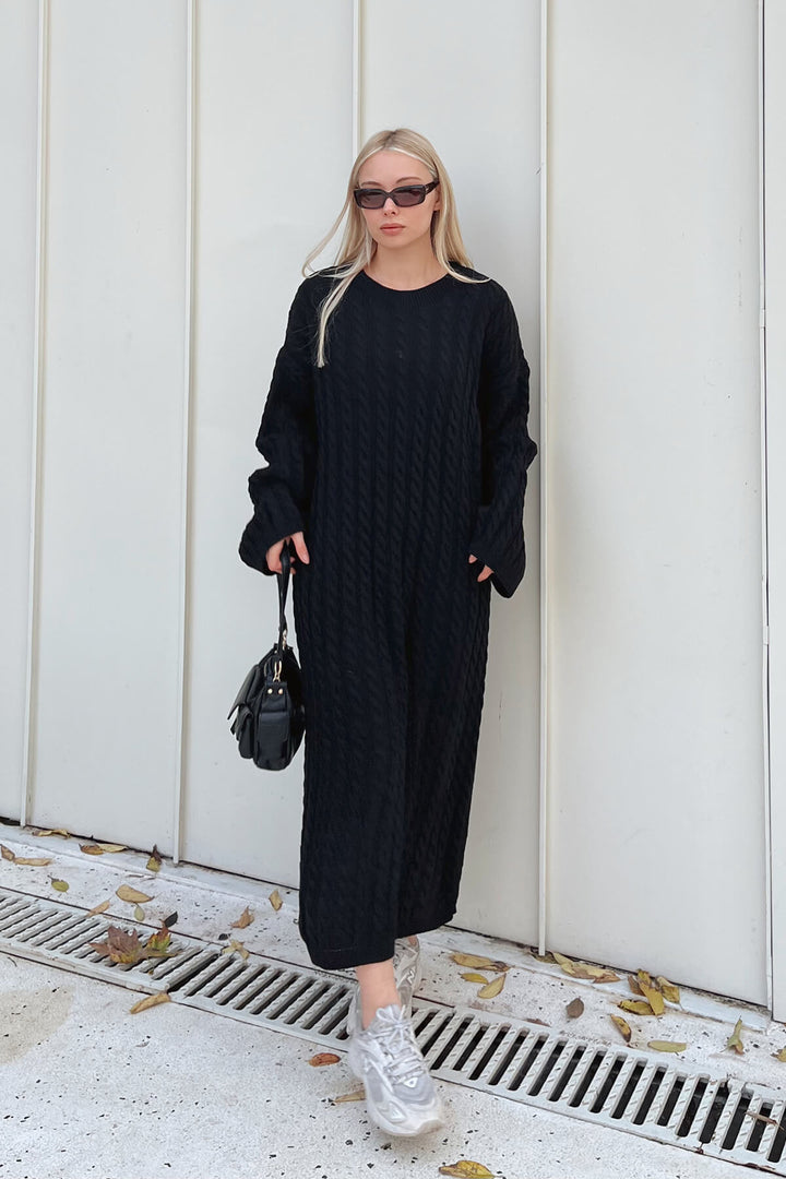 Mollie Chunky Knit Long Dress