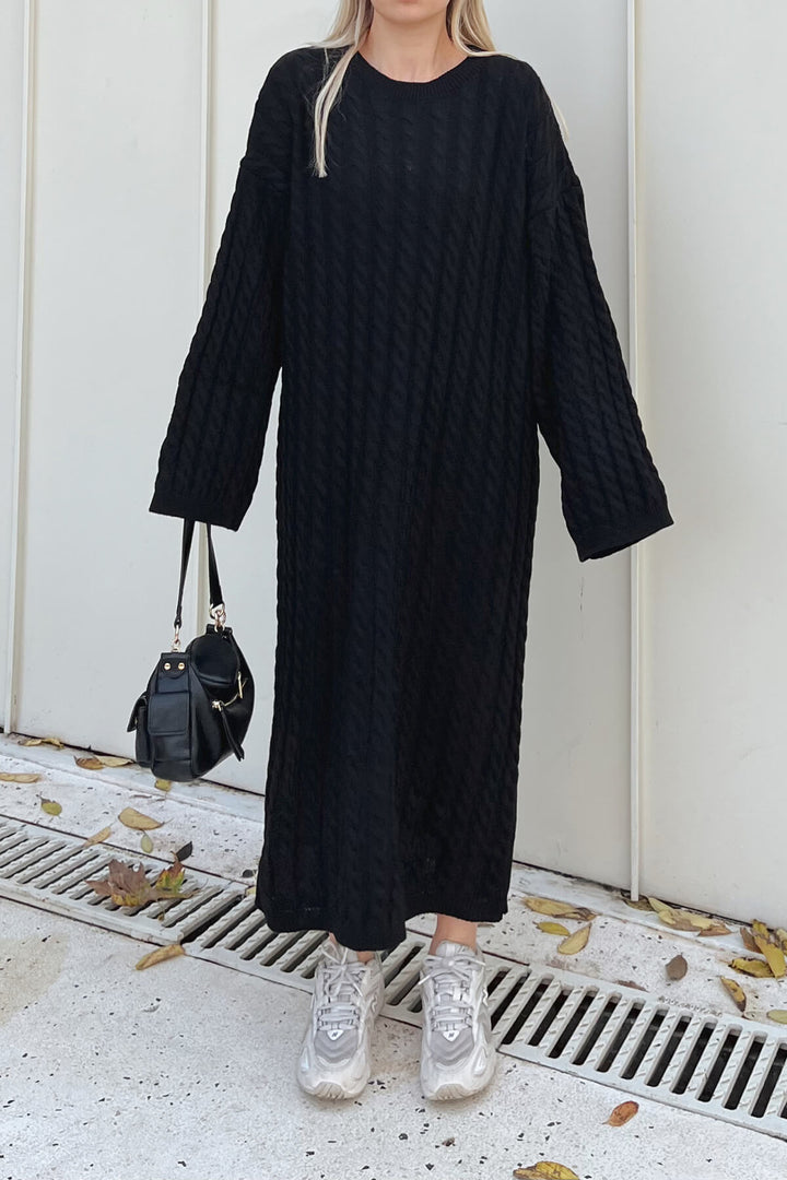 Mollie Chunky Knit Long Dress